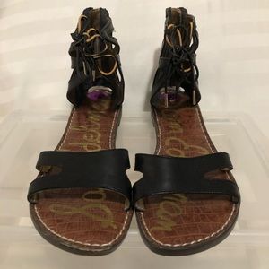 Like New - Sam Edelman Gwenna Gladiator sandals - size 8 1/2 Black - without box